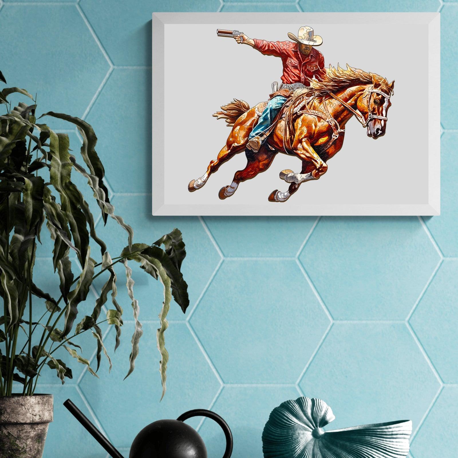 Cowboy-2 Wooden Jigsaw Puzzle