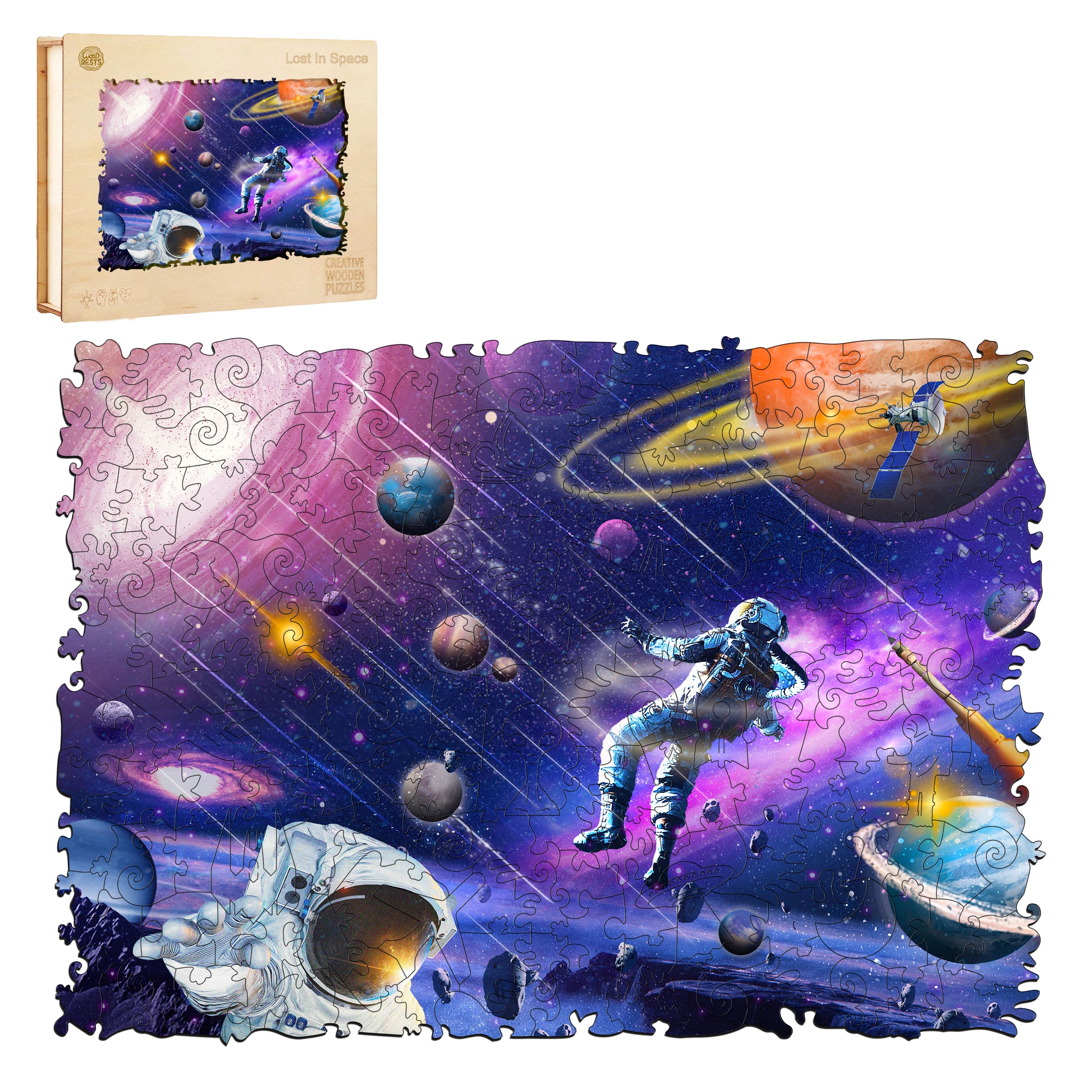 Space Exploration Wooden Jigsaw Puzzle