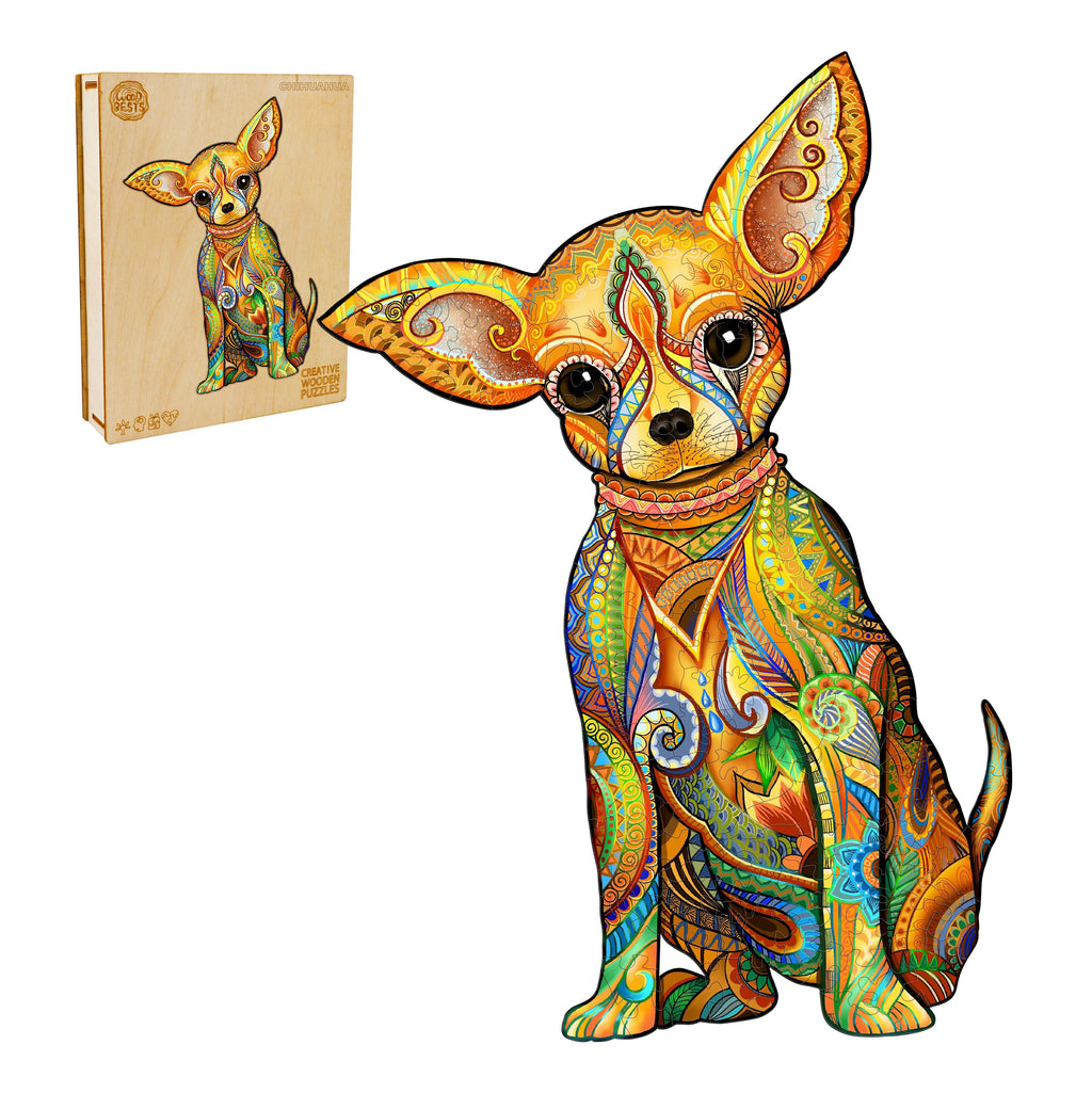 Chihuahua Wooden Jigsaw Puzzle