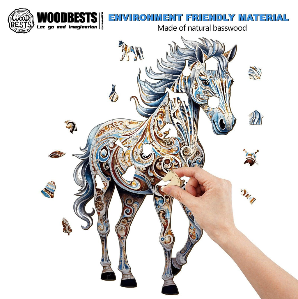 Free Zebra 2 Wooden Jigsaw Puzzle