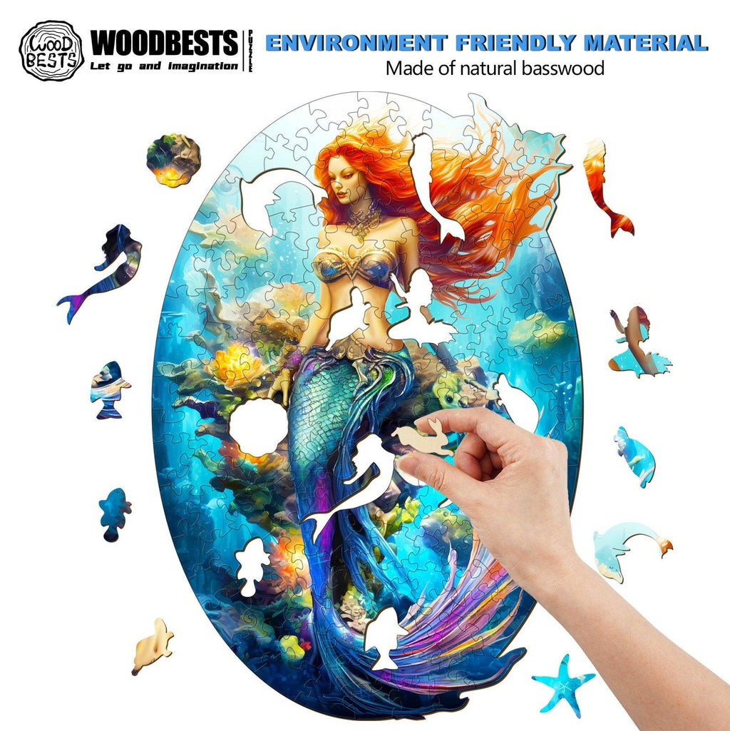 Mermaid 2 Wooden Jigsaw Puzzle