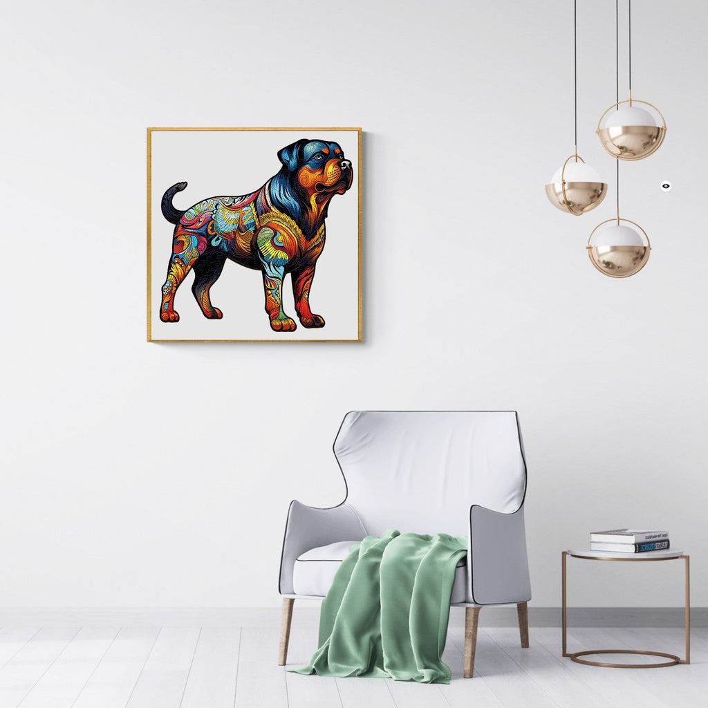 Rottweiler 1 Wooden Jigsaw Puzzle