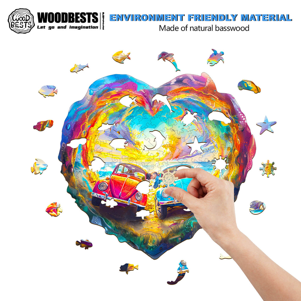 Sweet Encounter Wooden Jigsaw Puzzle