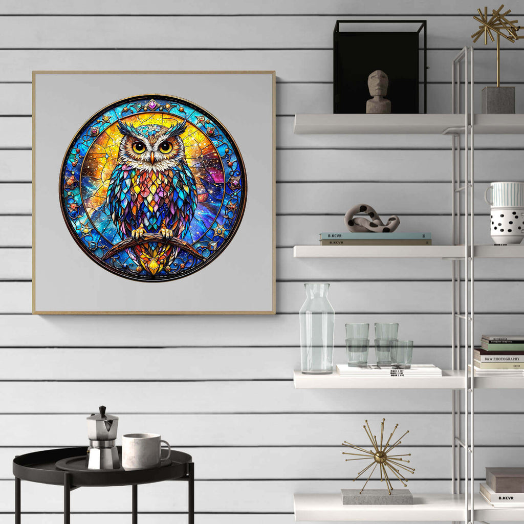 Iridescent Starwing Wooden Jigsaw Puzzle