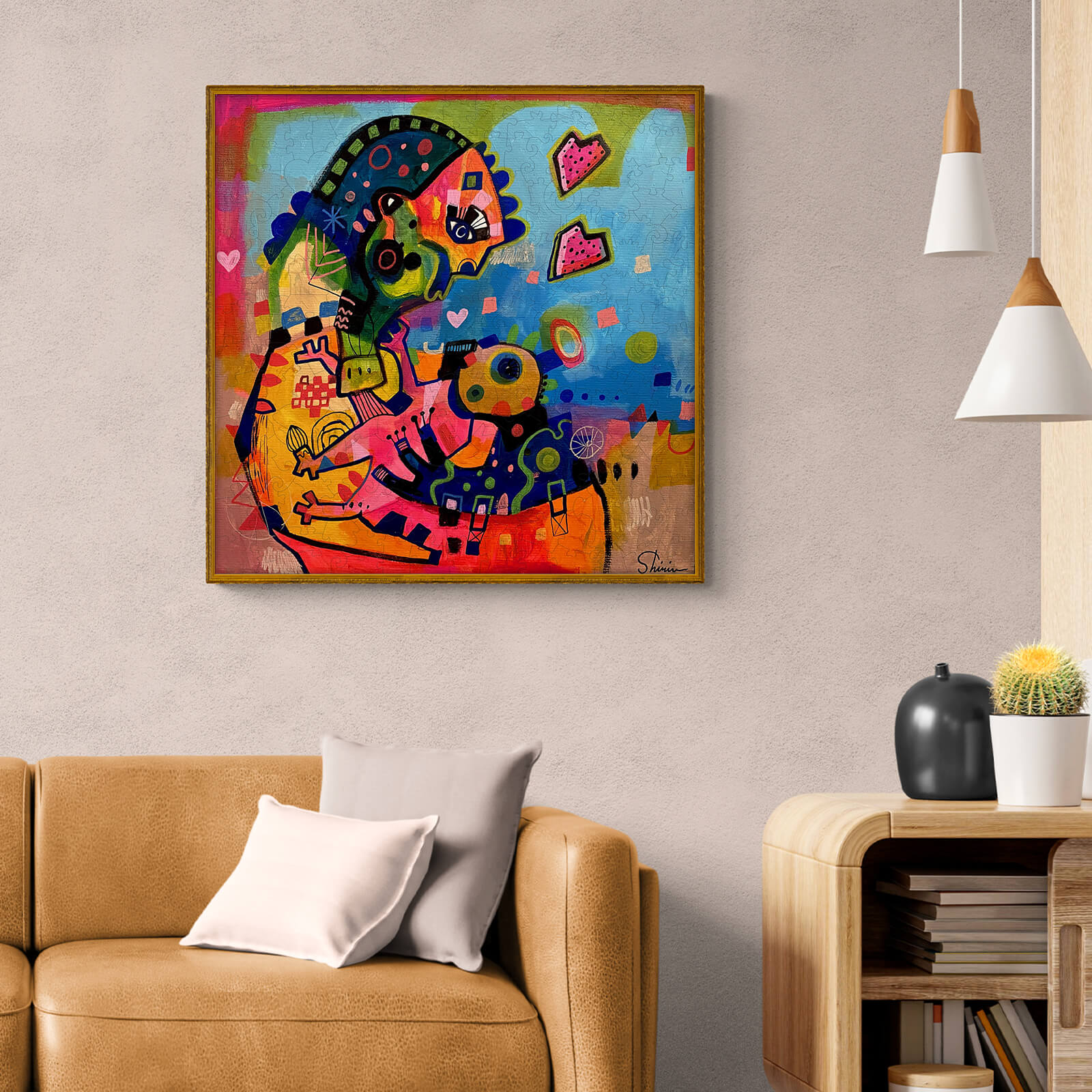 Mother and Son - By Artist Shirin Moarefi