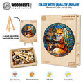 Mother Fox Storytime-1 wooden jigsaw puzzle showcasing vibrant colors and eco-friendly materials, ideal for mental exercise.