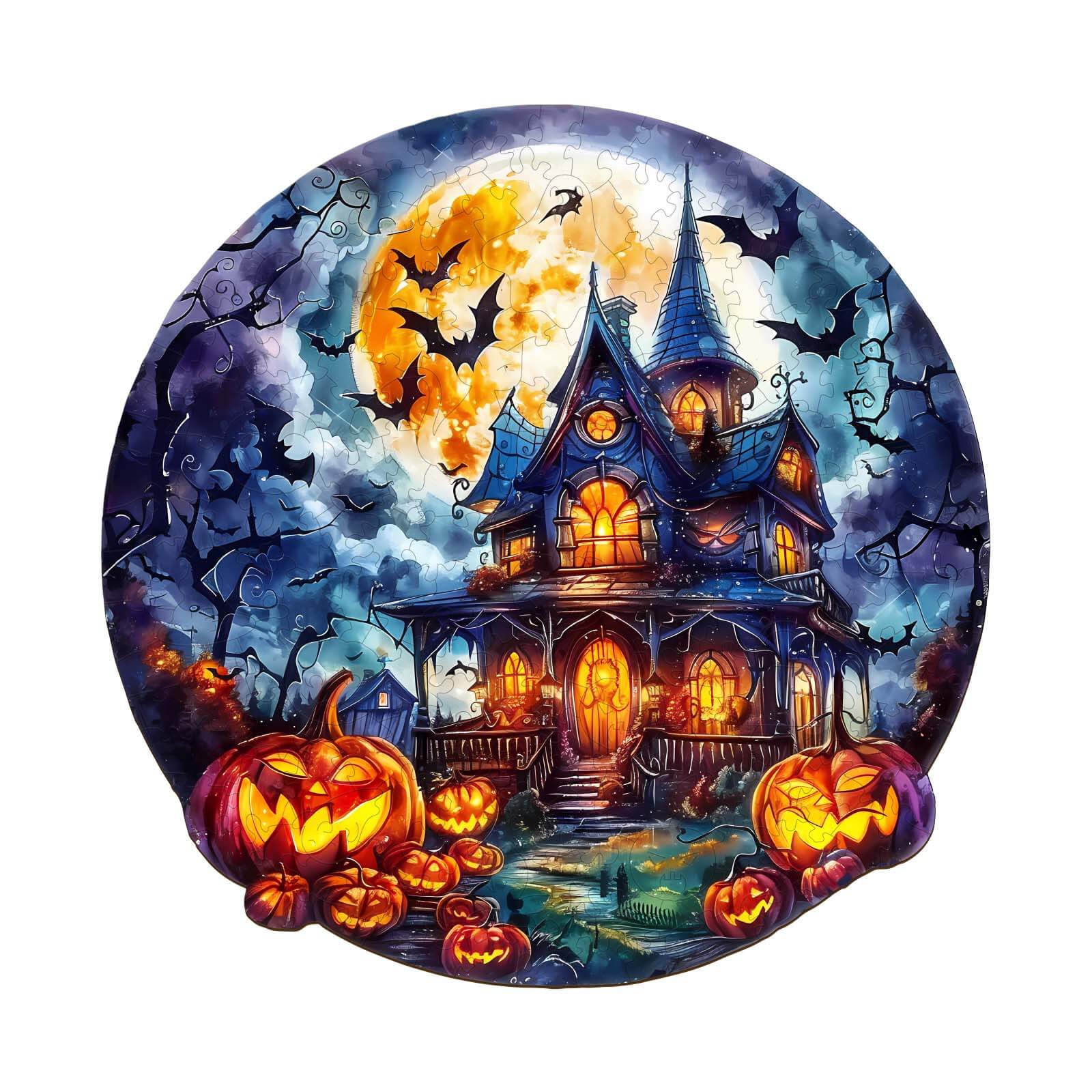 Halloween Pumpkin-2 Wooden Jigsaw Puzzle