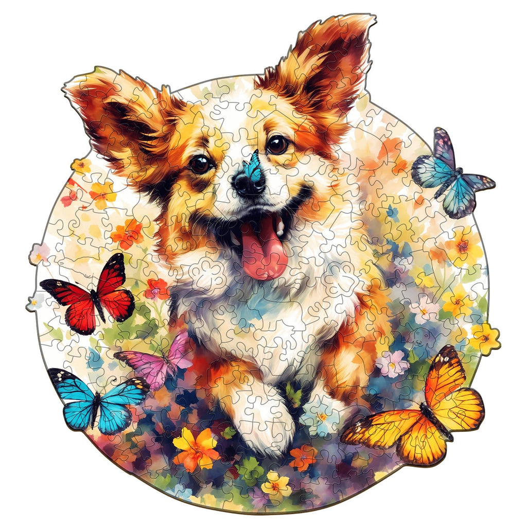 Lovable Puppy Wooden Jigsaw Puzzle