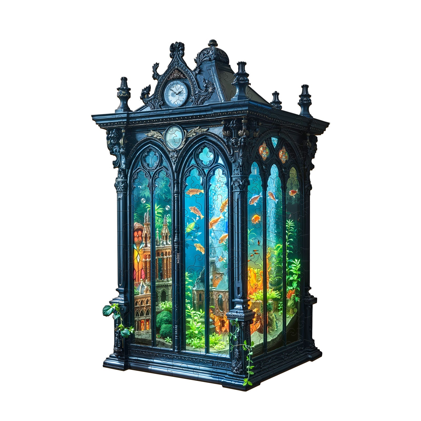 Aqua Time Hall Wooden Jigsaw Puzzle