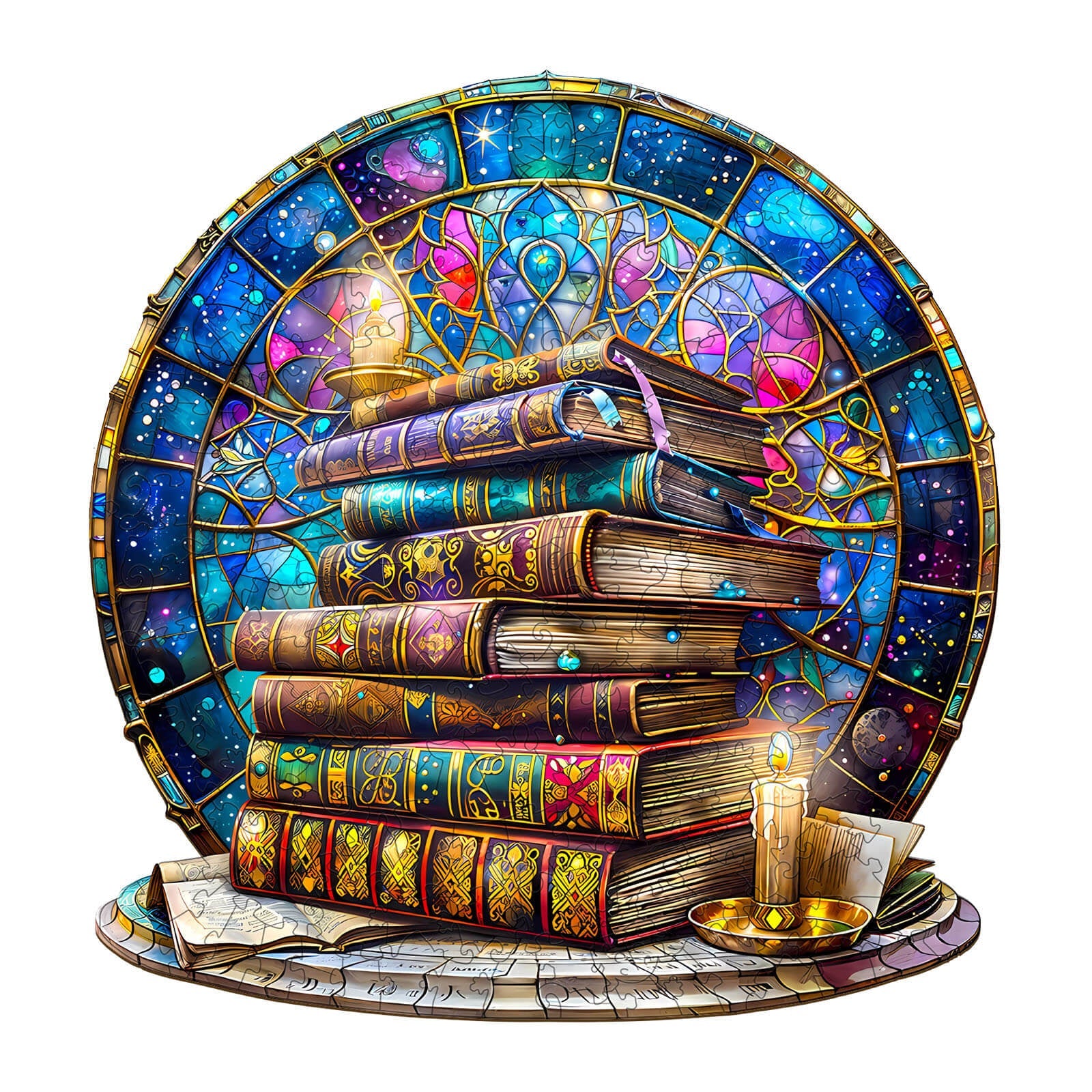 Magic tome Wooden Jigsaw Puzzle