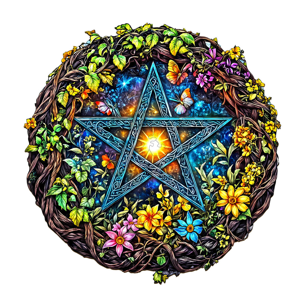 Natural Starburst Wooden Jigsaw Puzzle