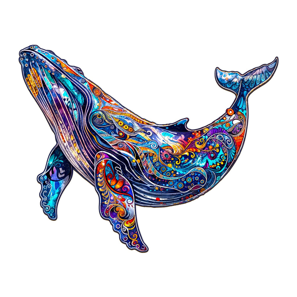 Blue Whale Wooden Jigsaw Puzzle