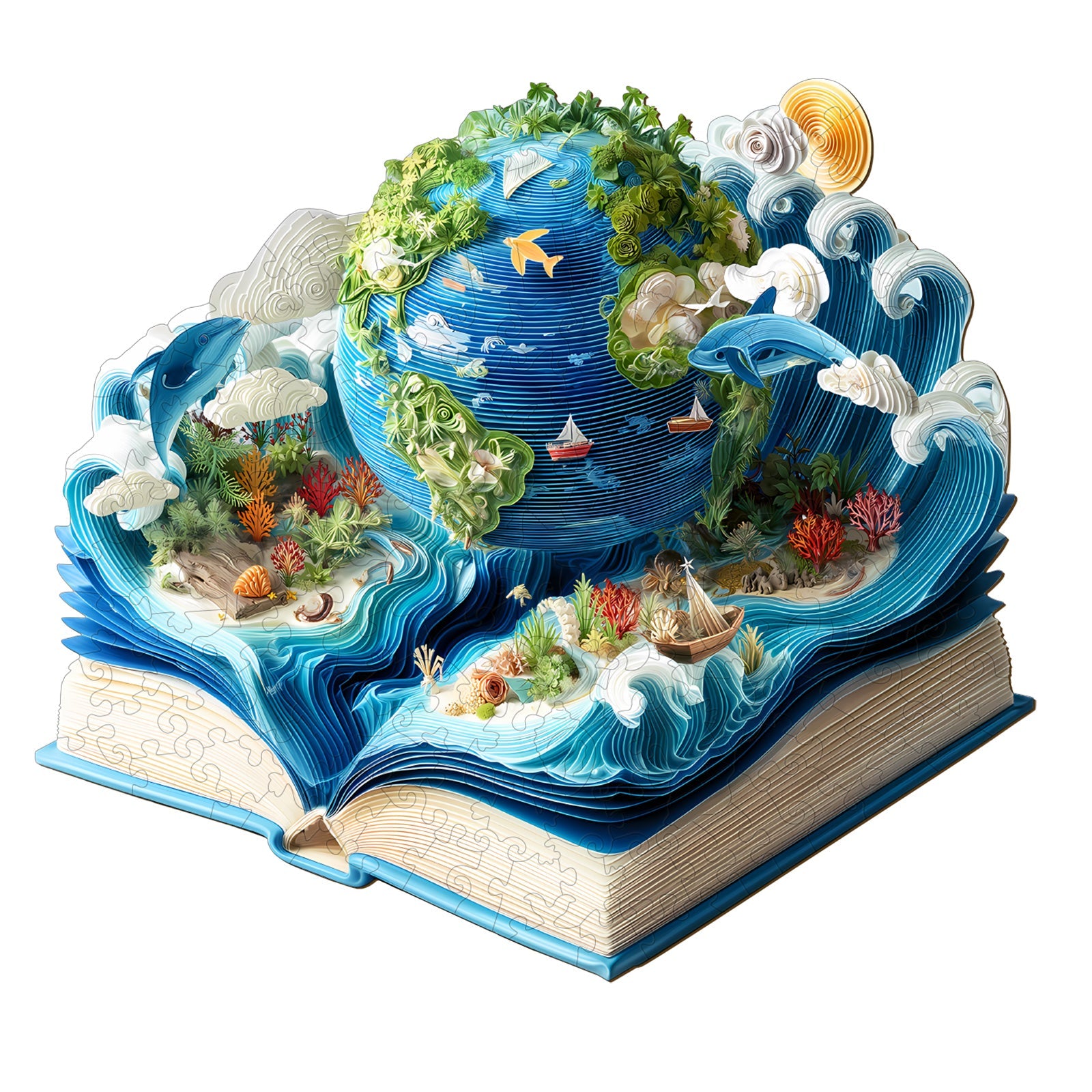 Ocean and Earth Wooden Jigsaw Puzzle