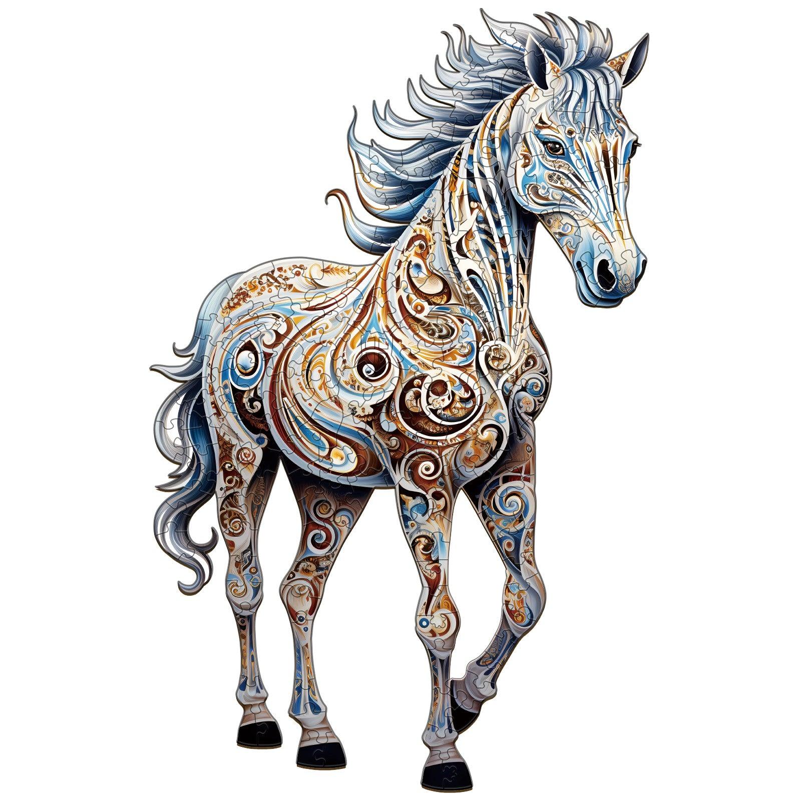 Free Zebra 2 Wooden Jigsaw Puzzle
