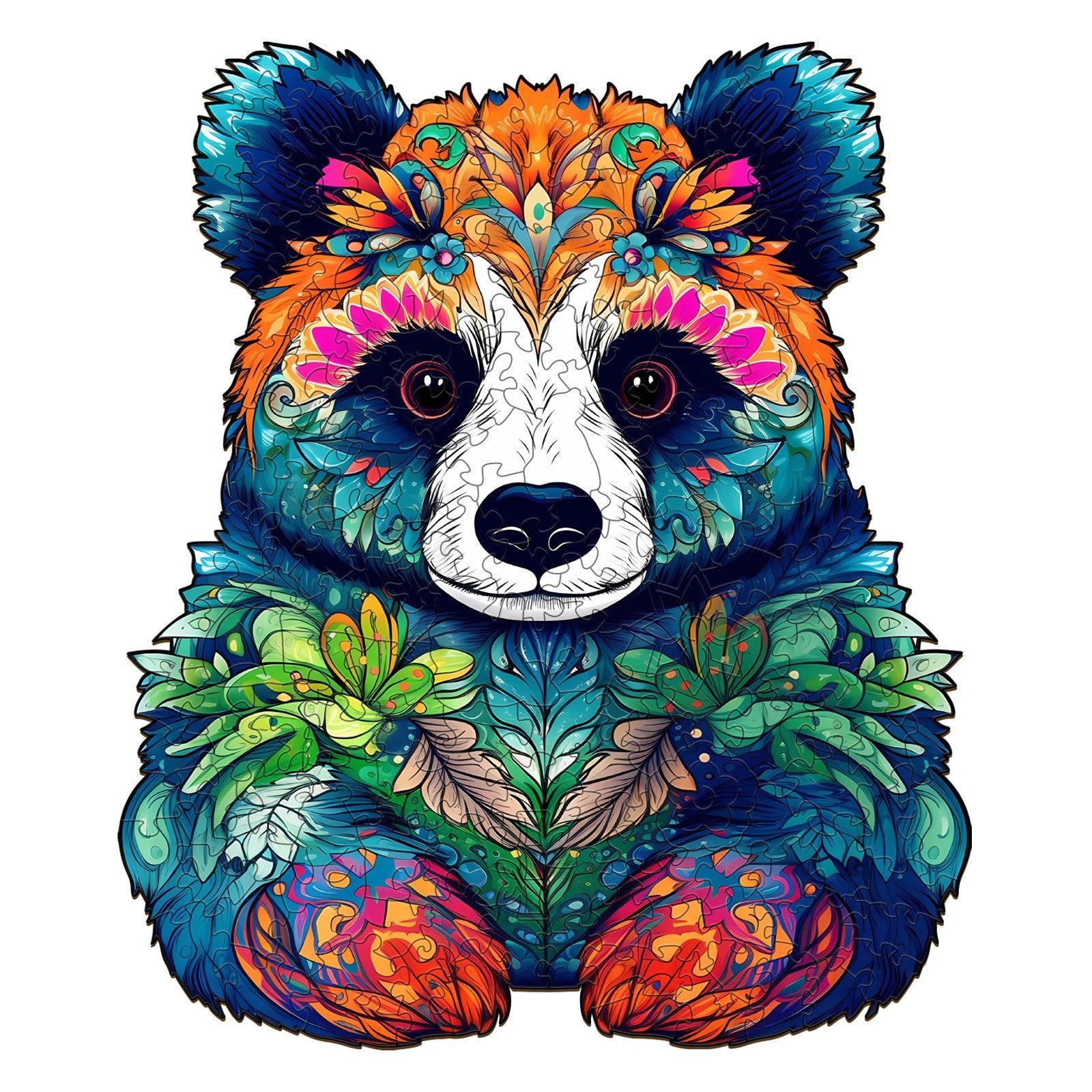Cute Panda Wooden Jigsaw Puzzle