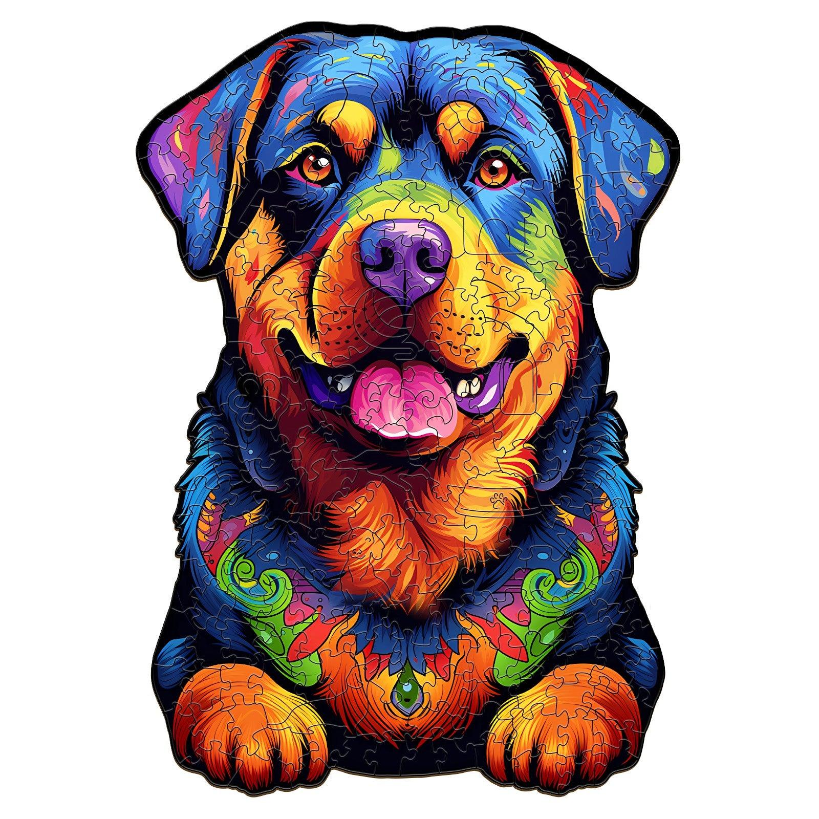 Rottweiler 2 Wooden Jigsaw Puzzle
