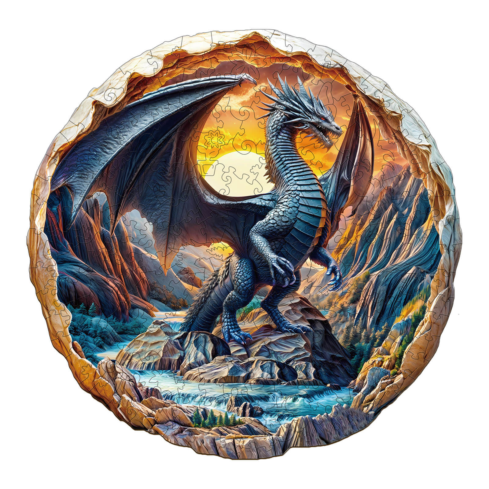 3D Dragon Wooden Jigsaw Puzzle