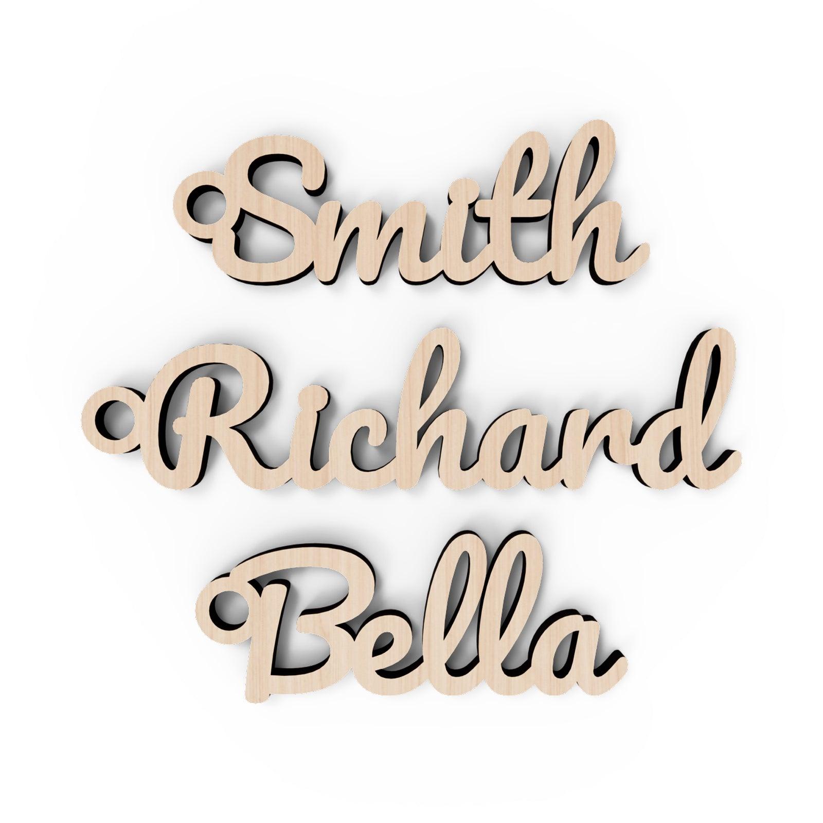 Gift Name Wood Tags Personalized Birthday Festival Gift Tags