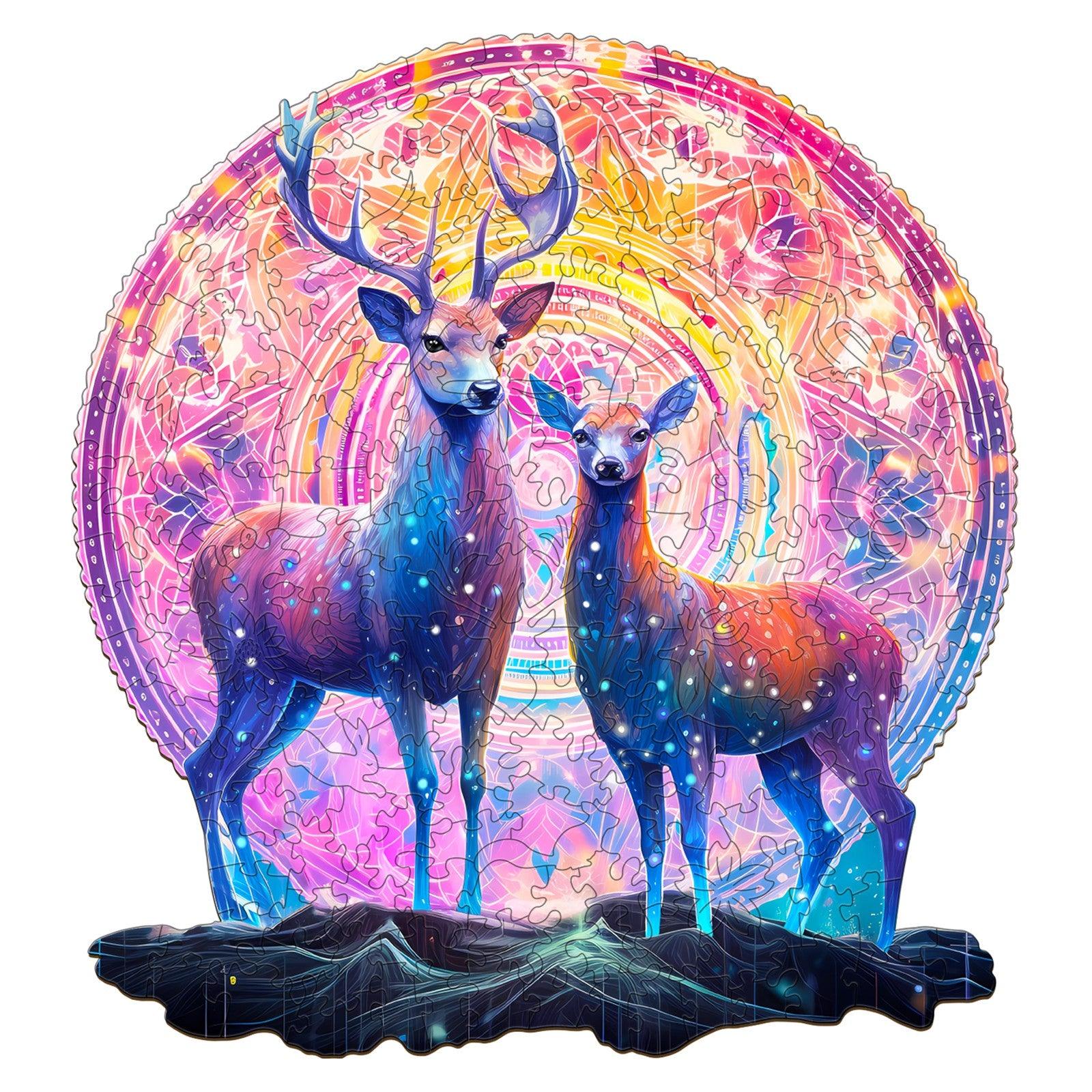 Moose Patron Saint Wooden Jigsaw Puzzle