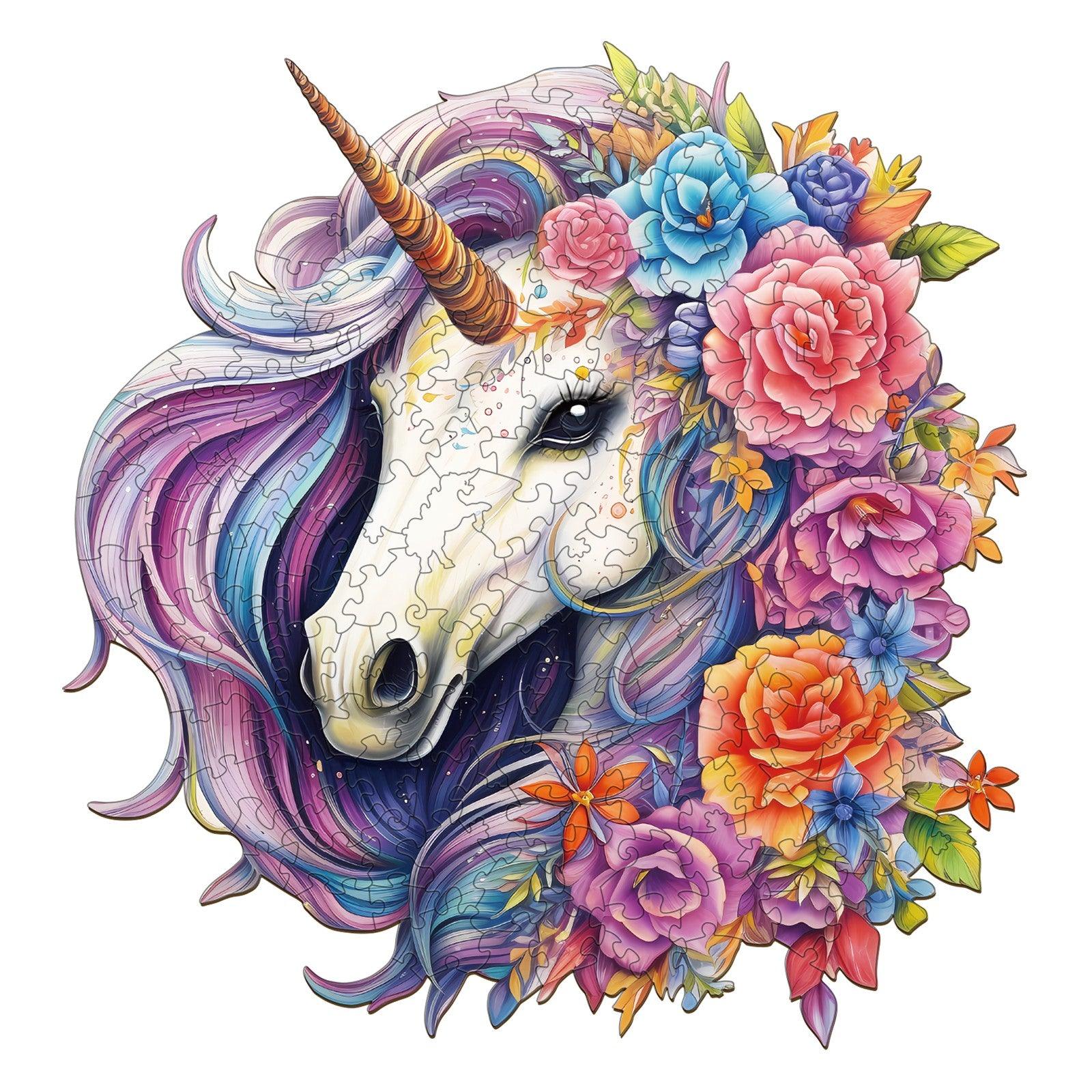 Rainbow Ponies Wooden Jigsaw Puzzle