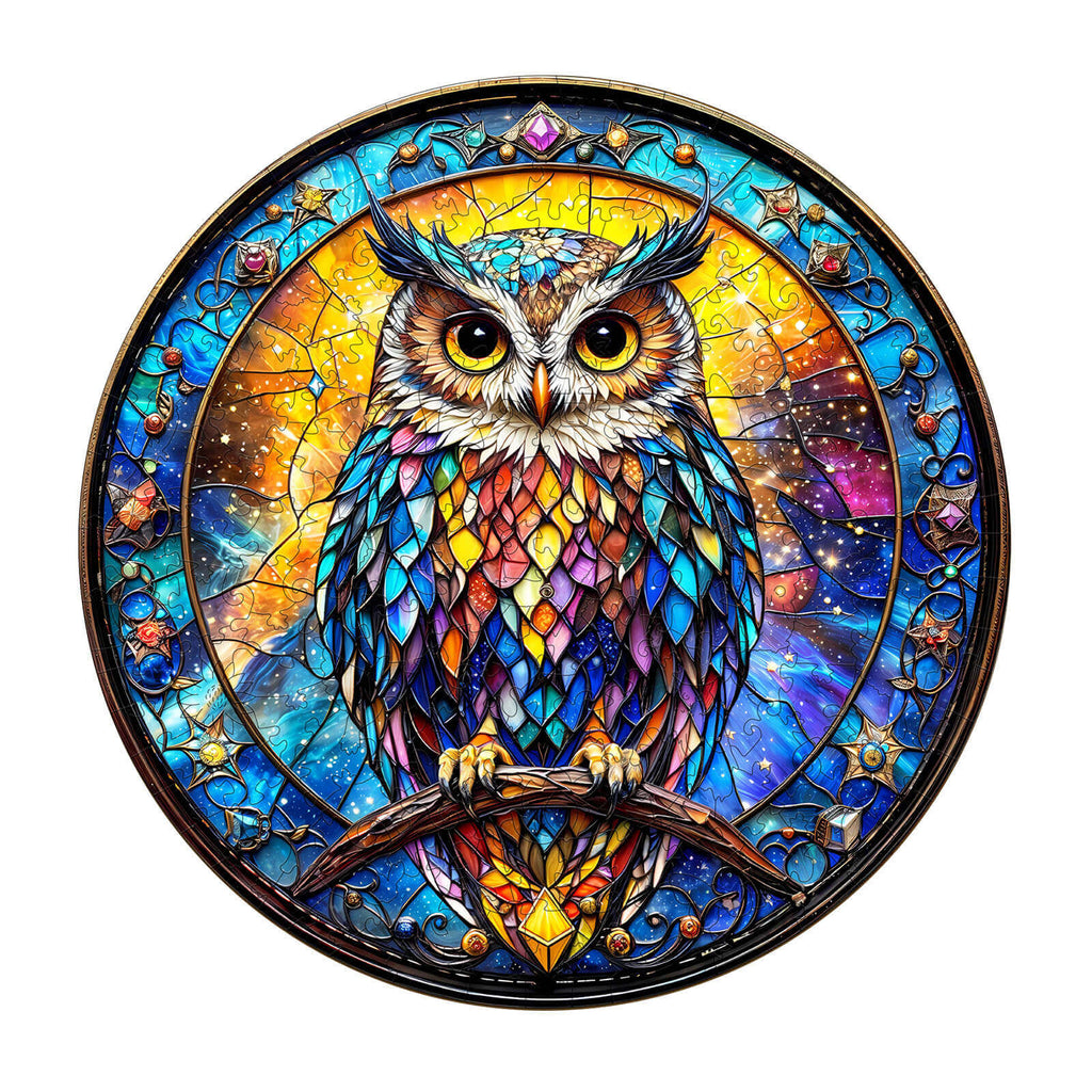 Iridescent Starwing Wooden Jigsaw Puzzle