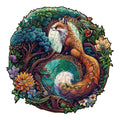 Yin Yang Fox-3 Wooden Jigsaw Puzzle