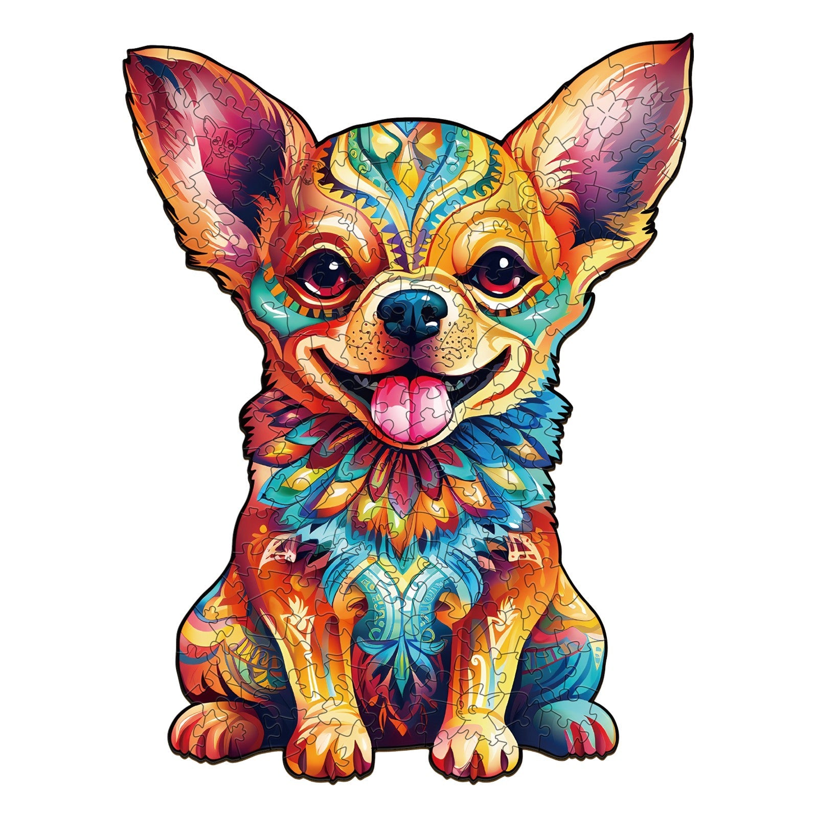 Cute Chihuahua Wooden Jigsaw Puzzle