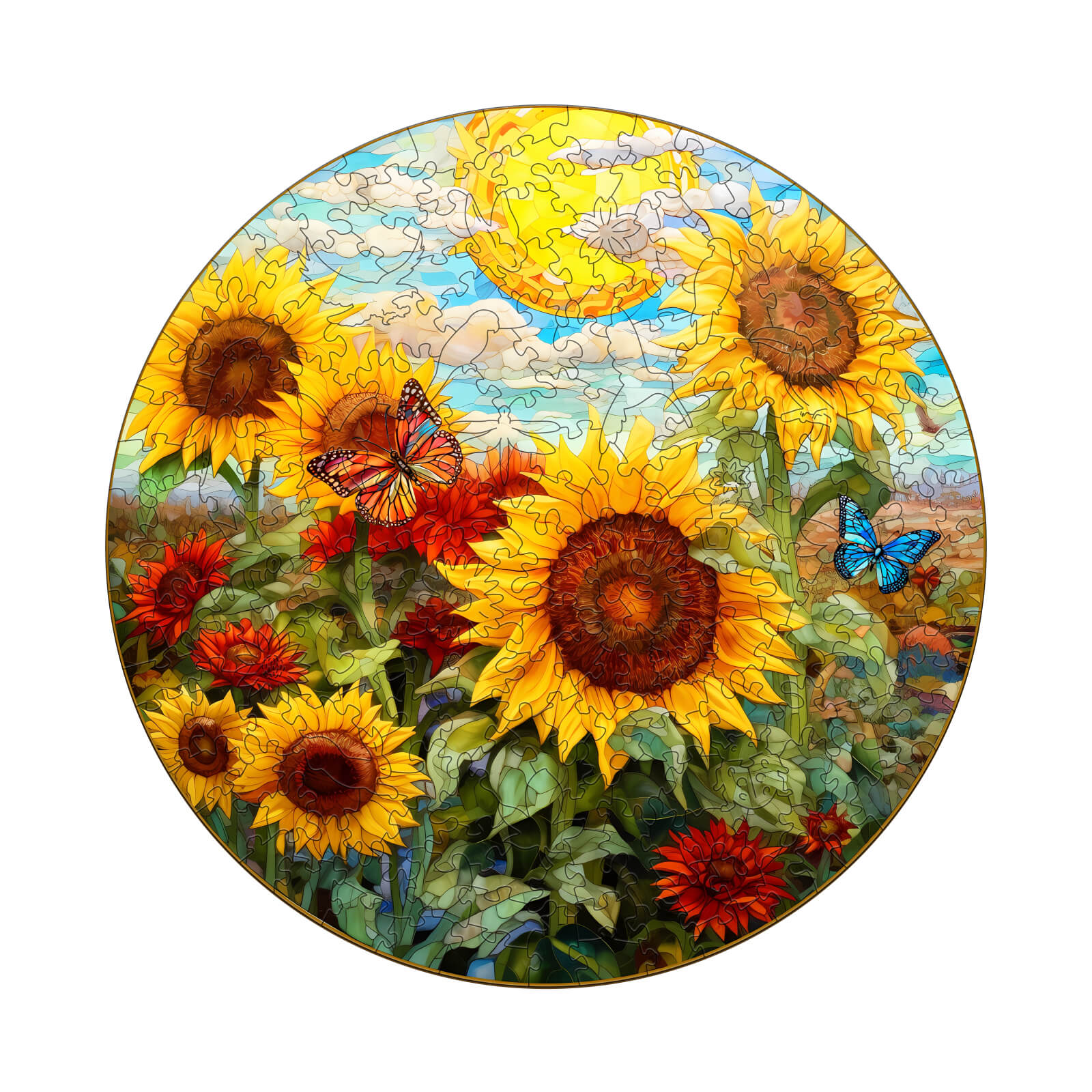 Sunflower Sonata Wooden Jigsaw Puzzle