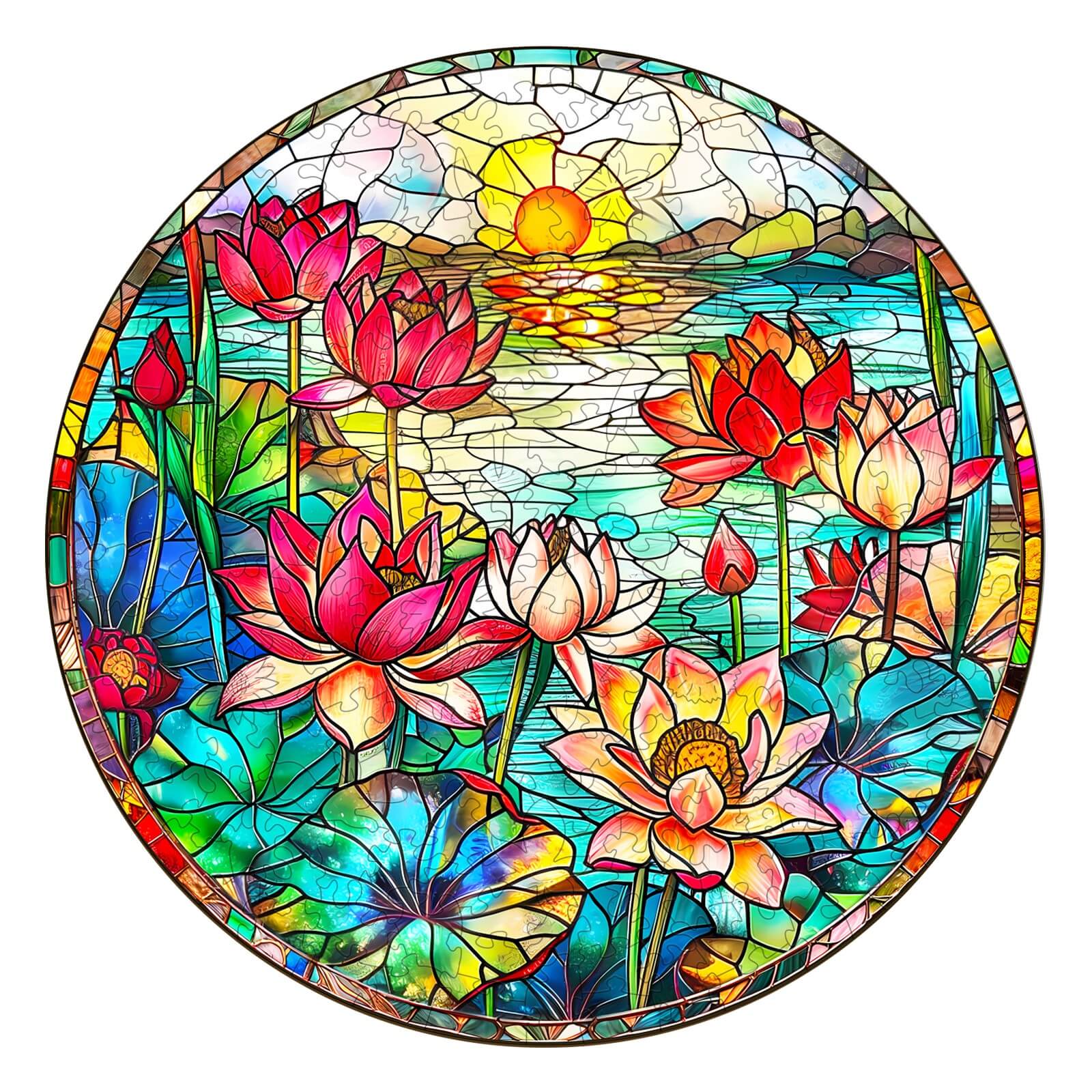 Lotus Wooden Jigsaw Puzzle