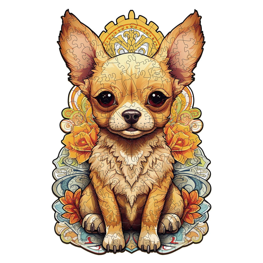 Cute Chihuahua-2 Wooden Jigsaw Puzzle