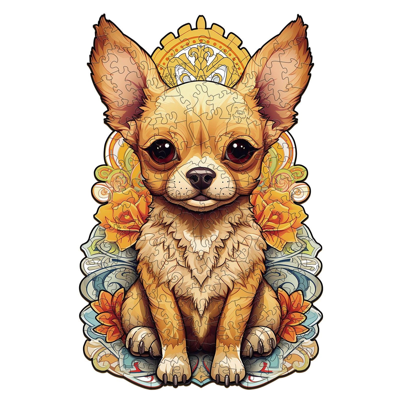 Cute Chihuahua-2 Wooden Jigsaw Puzzle