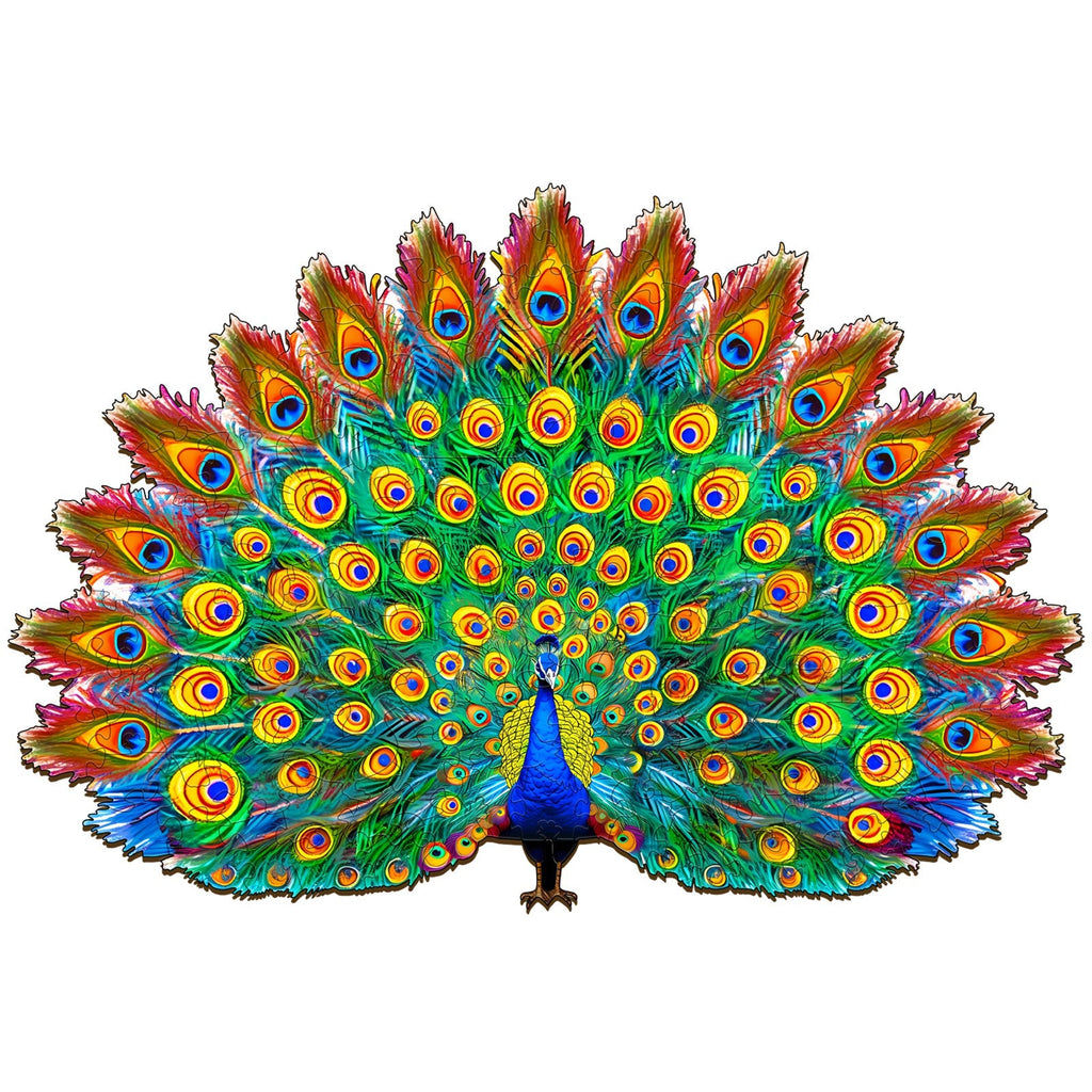 Beautiful Peacock Wooden Jigsaw Puzzle