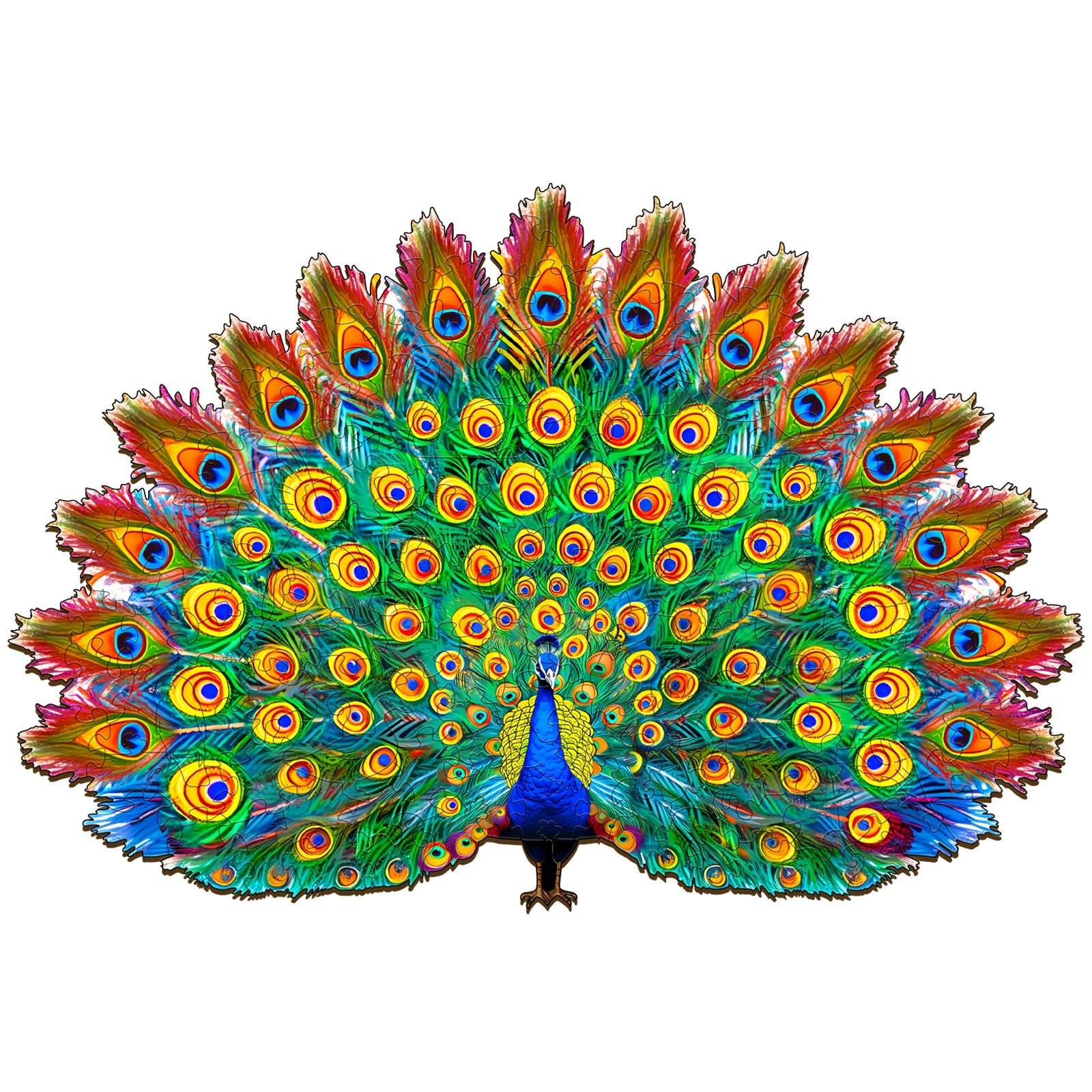 Beautiful Peacock Wooden Jigsaw Puzzle