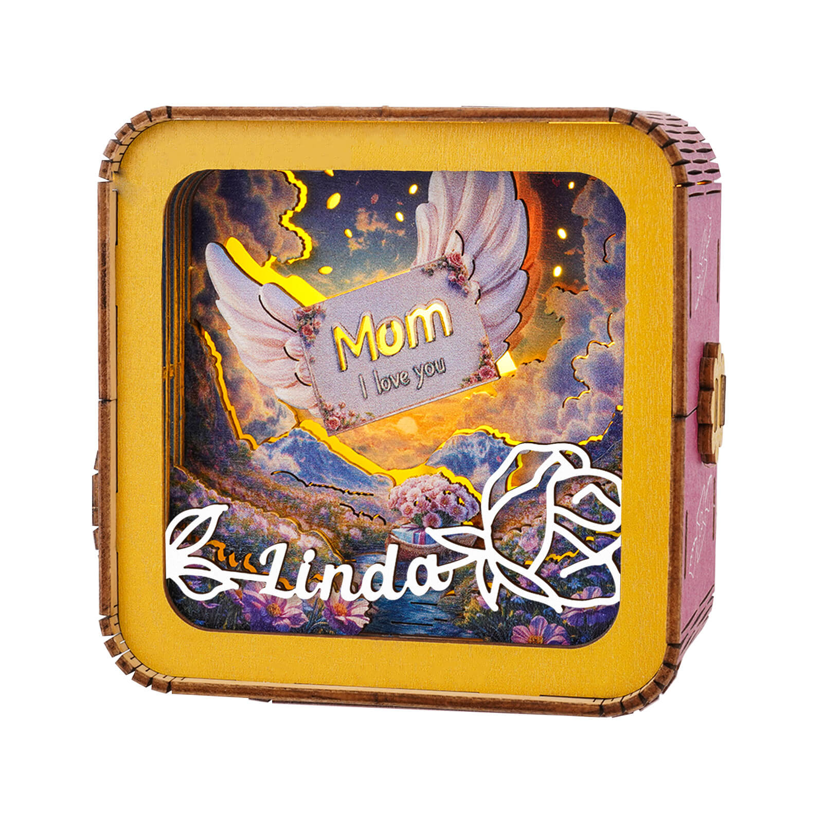The letter is short but the love is deep Kit - Personalized 3D Wooden Puzzle Night Light