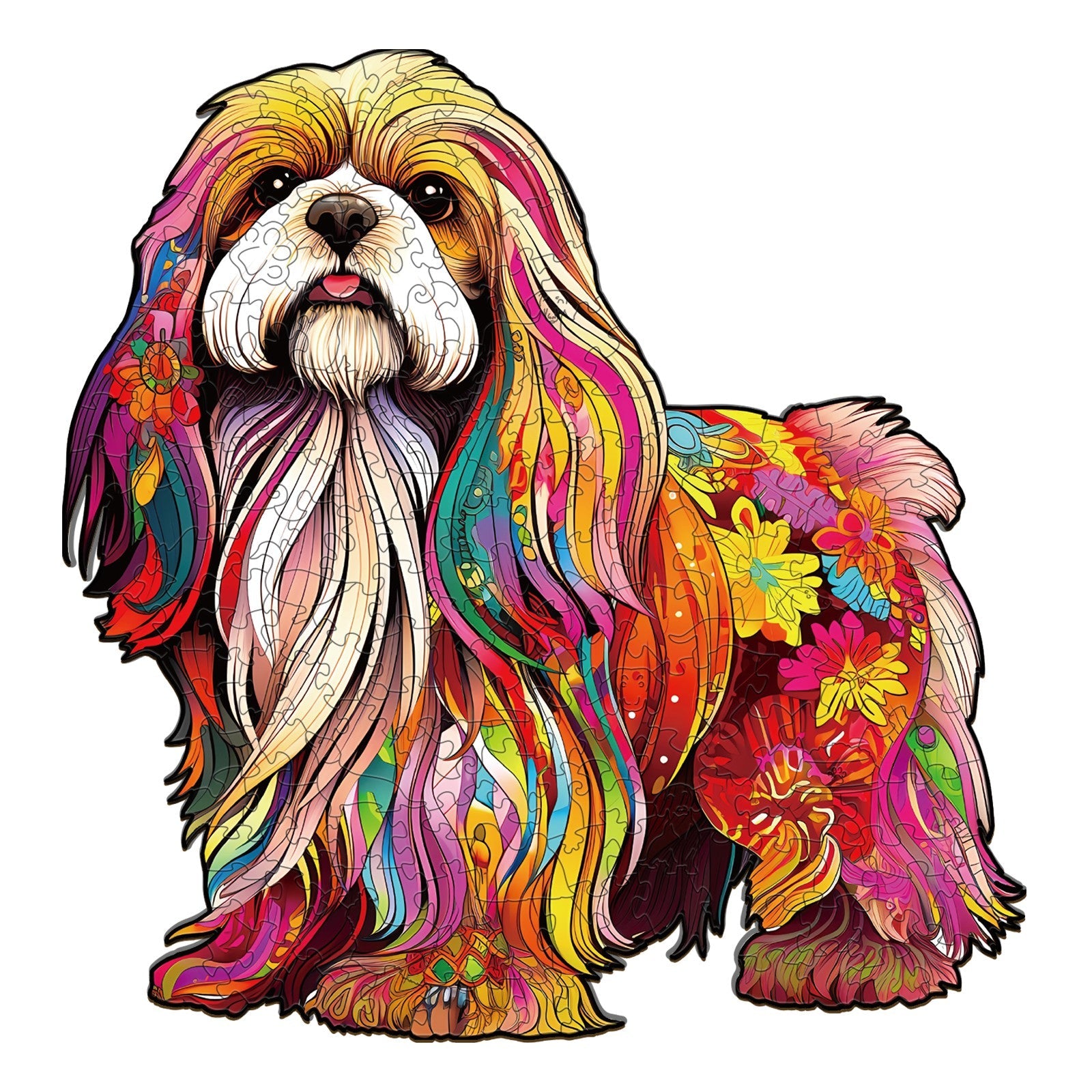 Beautiful Shih Tzu Wooden Jigsaw Puzzle