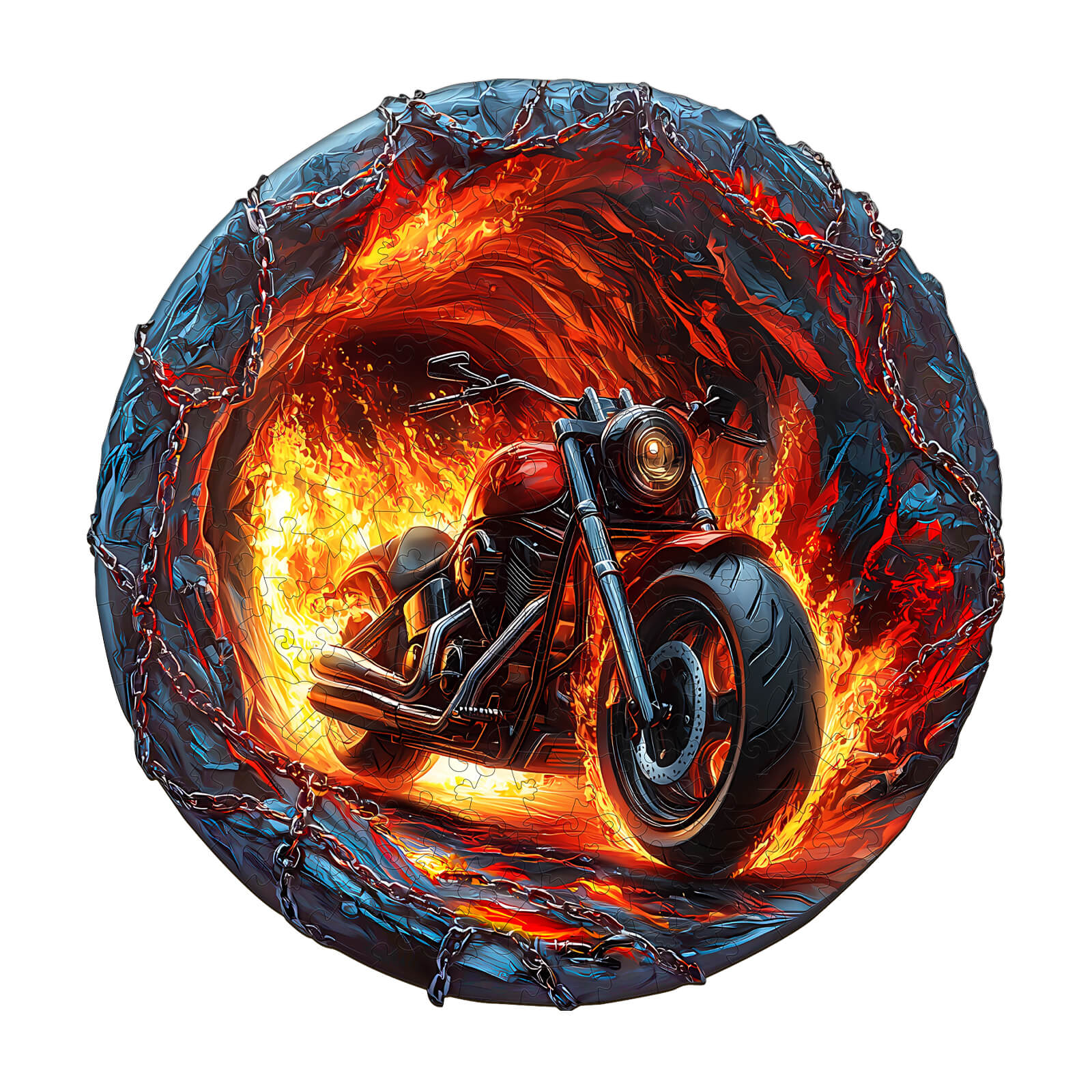 Fiery Escape Wooden Jigsaw Puzzle