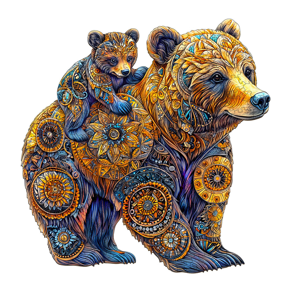 Mother Bear Wooden Jigsaw Puzzle