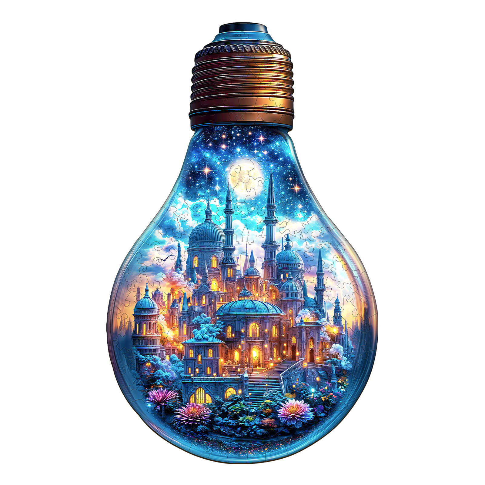 Moonlit Realm Wooden Jigsaw Puzzle
