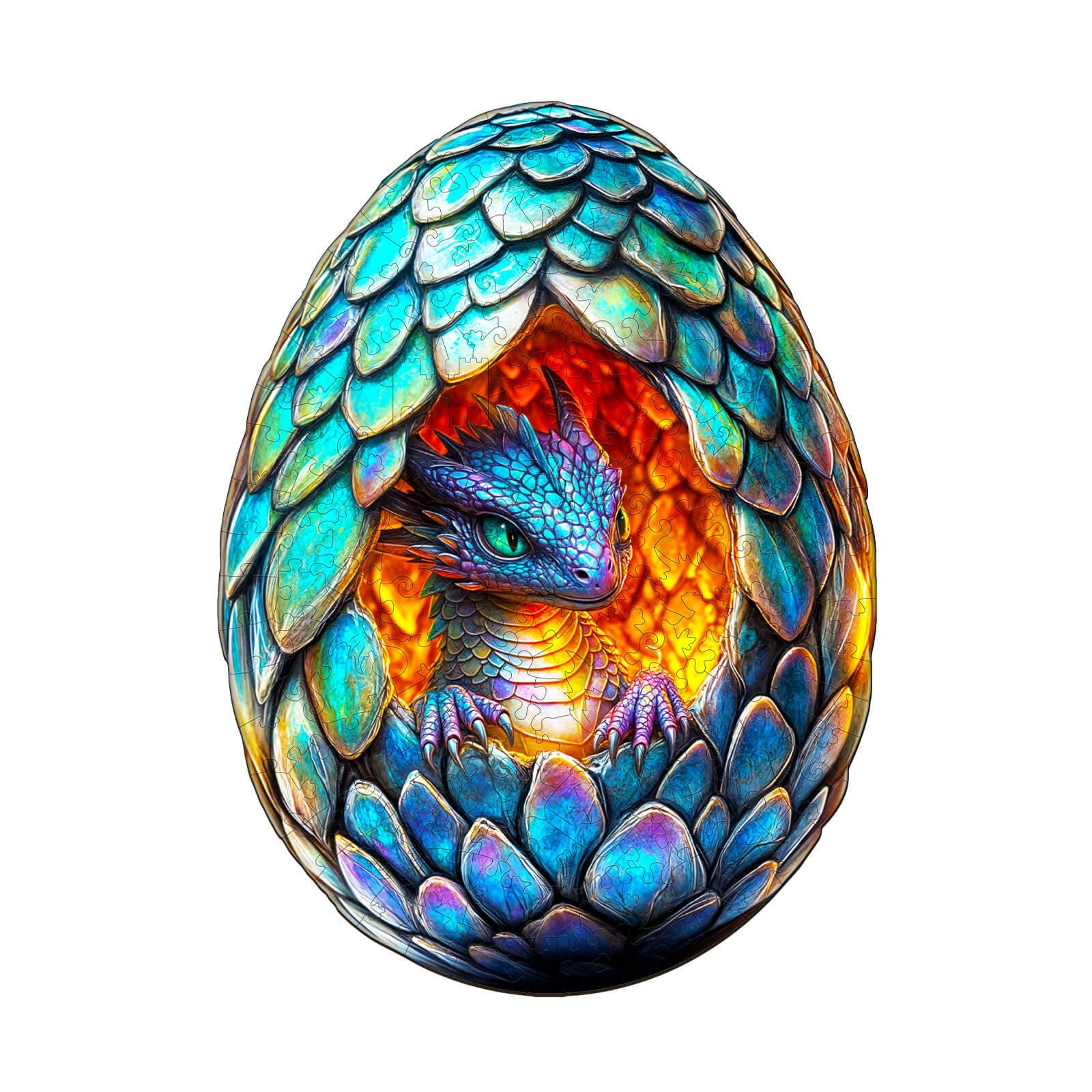Draconic Rebirth-2  Wooden Jigsaw Puzzle