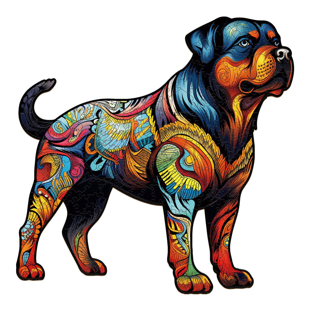 Rottweiler 1 Wooden Jigsaw Puzzle