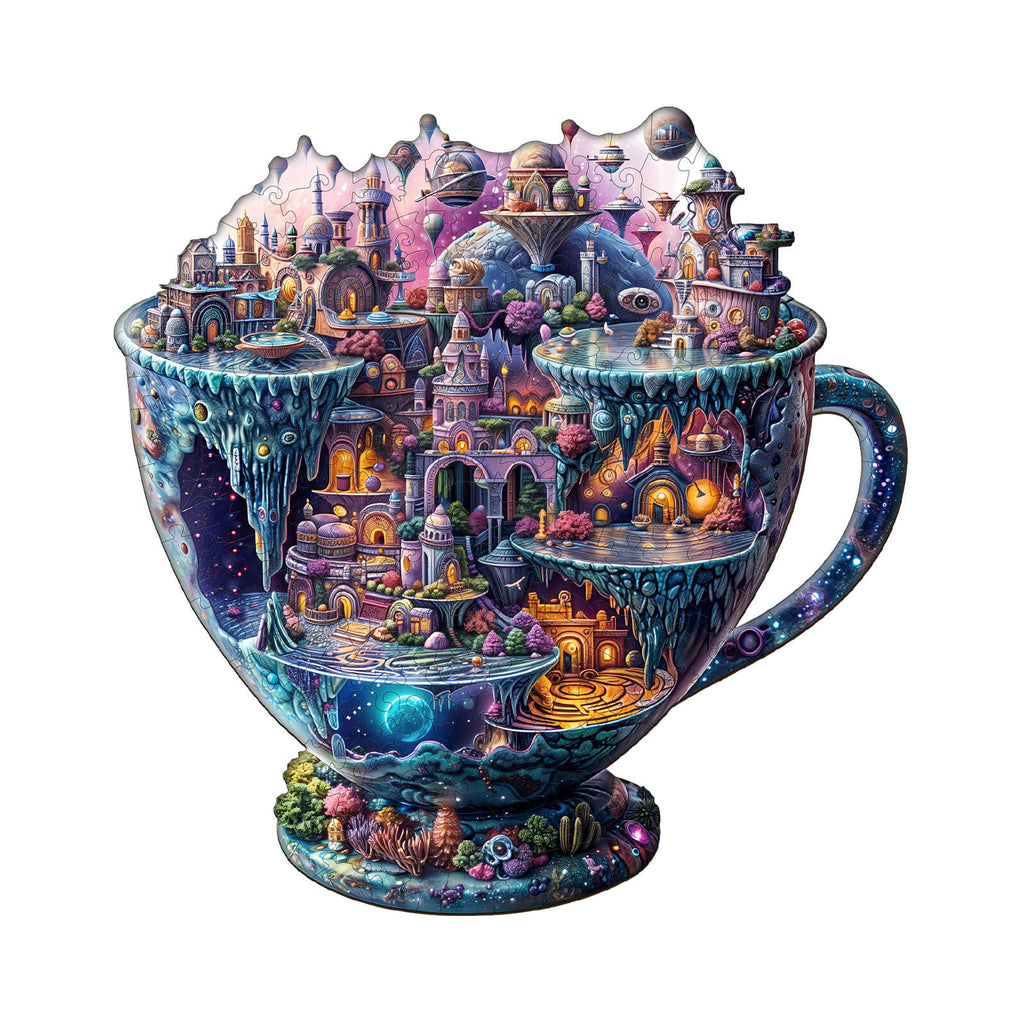 Interstellar City Wooden Jigsaw Puzzle
