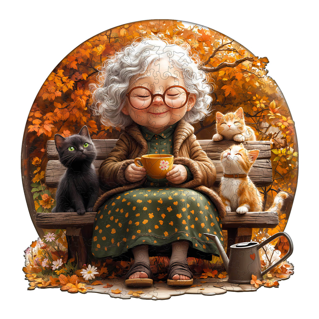 Pleasant afternoon  Wooden Jigsaw Puzzle