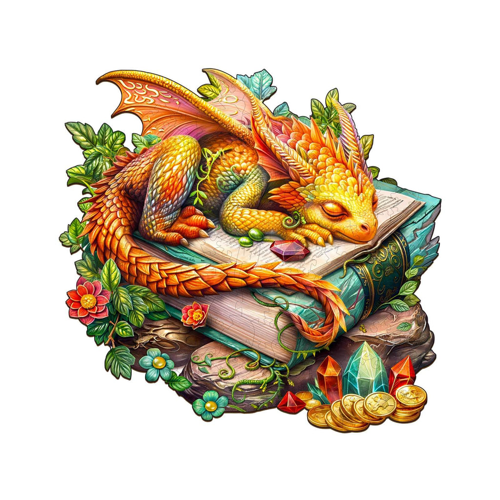 Sleeping Dragon Wooden Jigsaw Puzzle