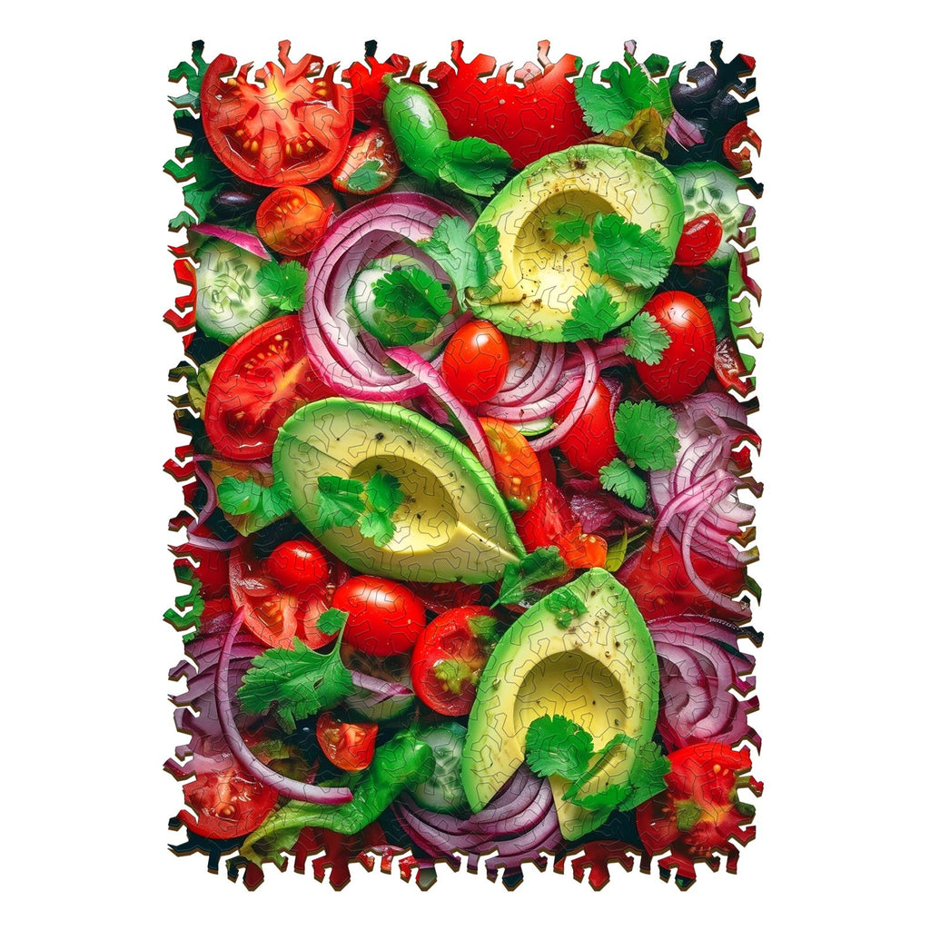 Vegetable Salad Wooden Jigsaw Puzzle