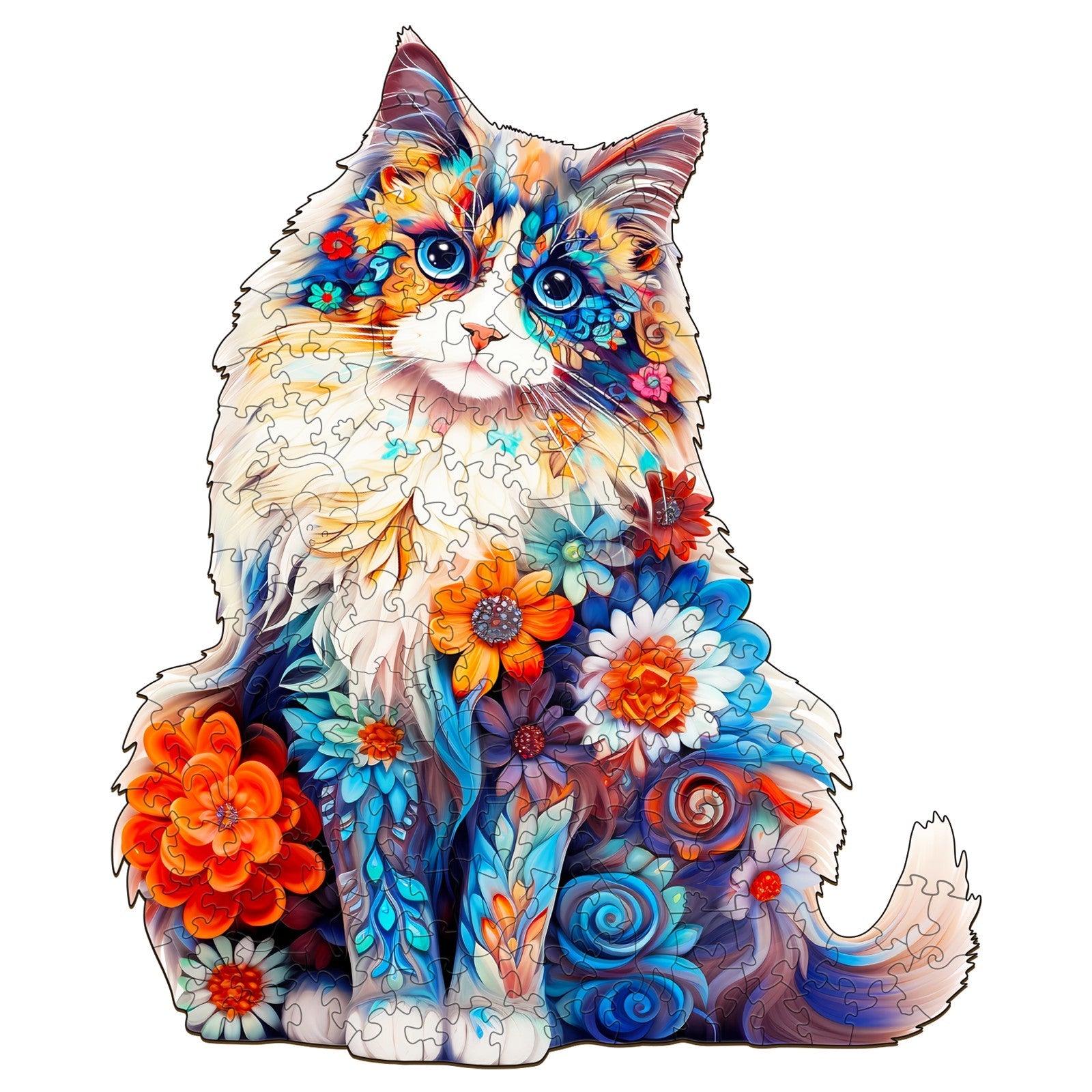 Ragdoll Cat Wooden Jigsaw Puzzle