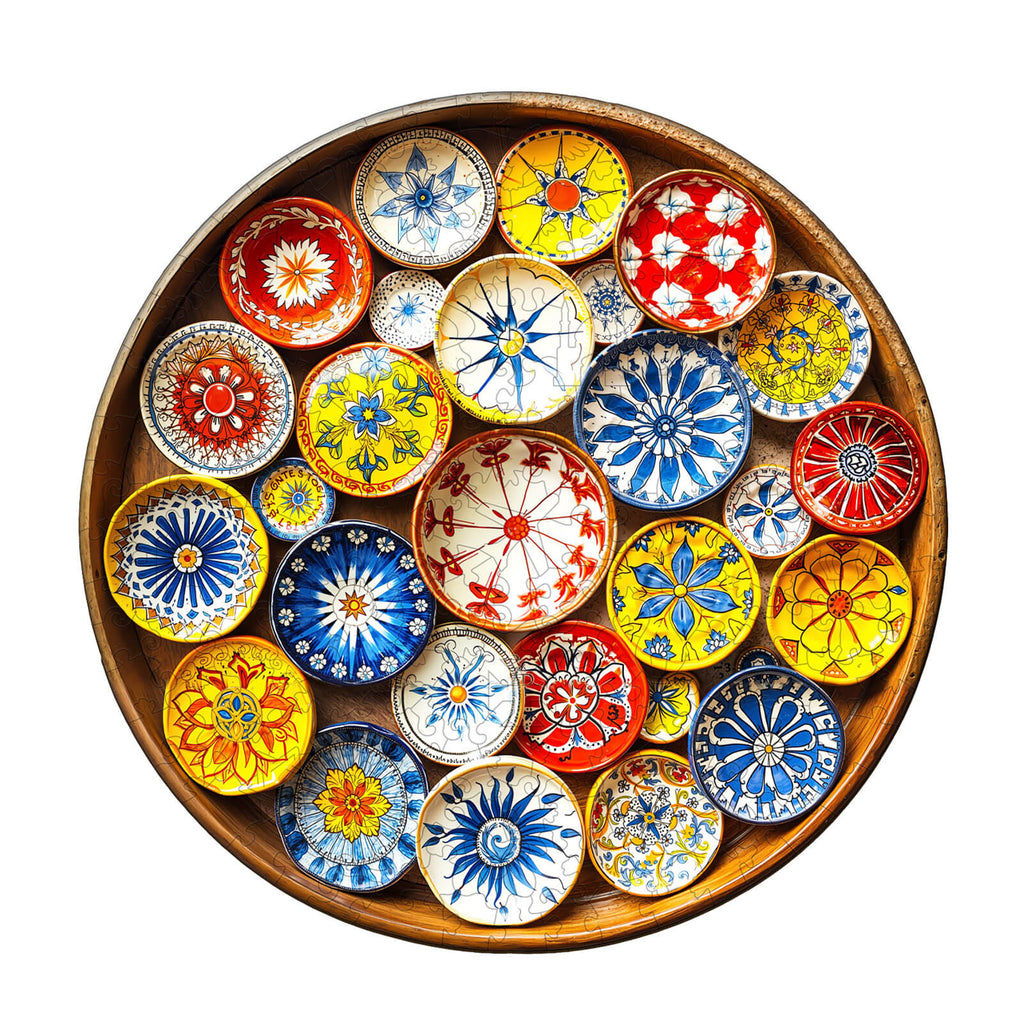 Andalusian Tiles– Spain Wooden Jigsaw Puzzle