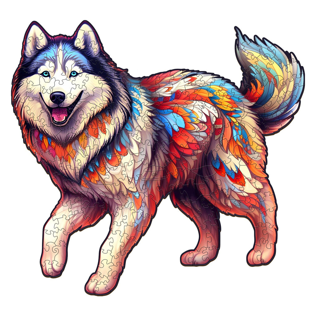 Husky Dog Wooden Jigsaw Puzzle