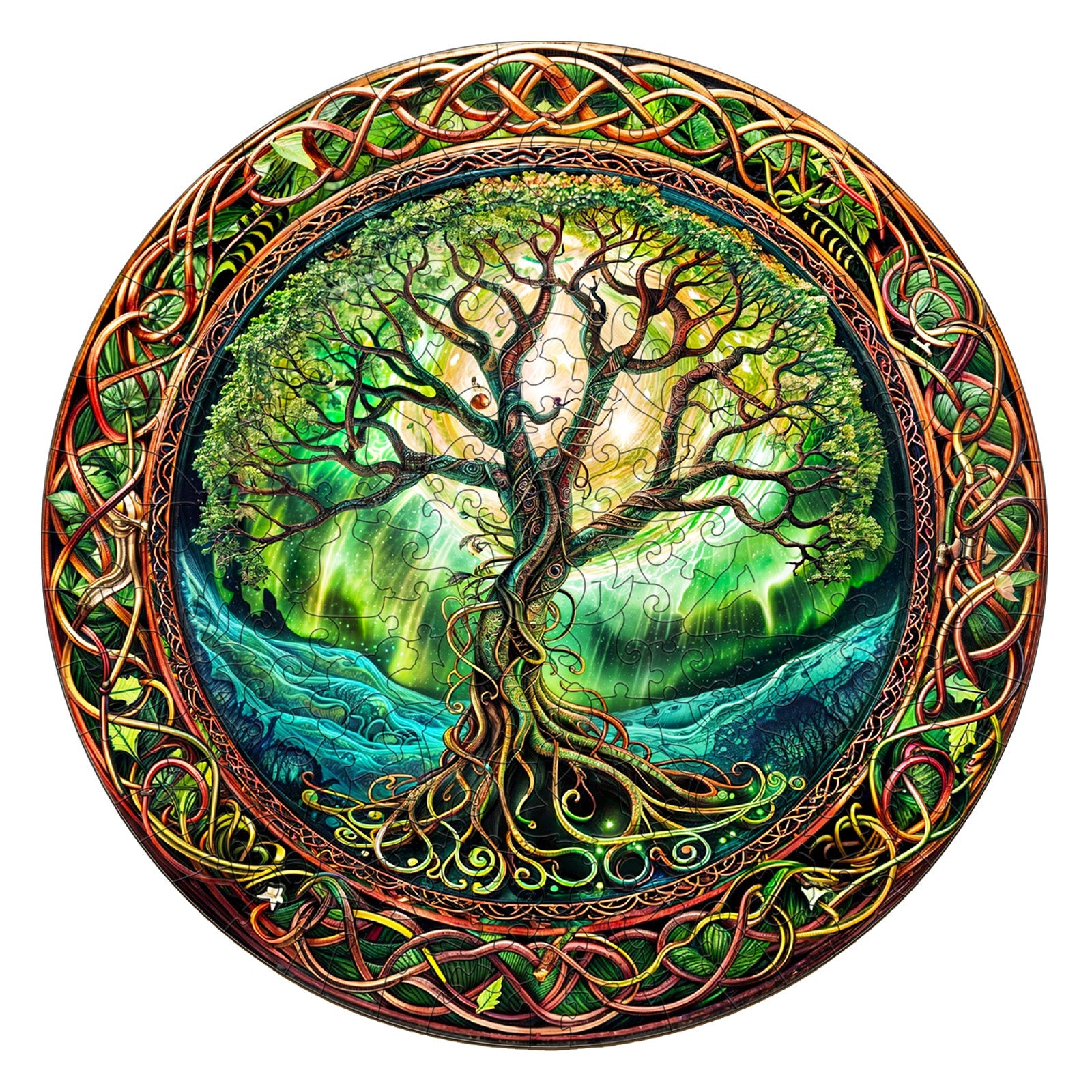 Aurora Tree of Life-2 Wooden Jigsaw Puzzle