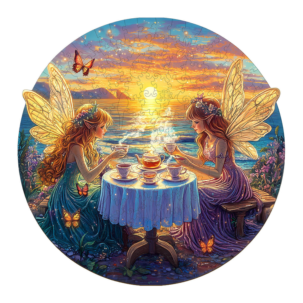 Fairy Tea Party Wooden Jigsaw Puzzle