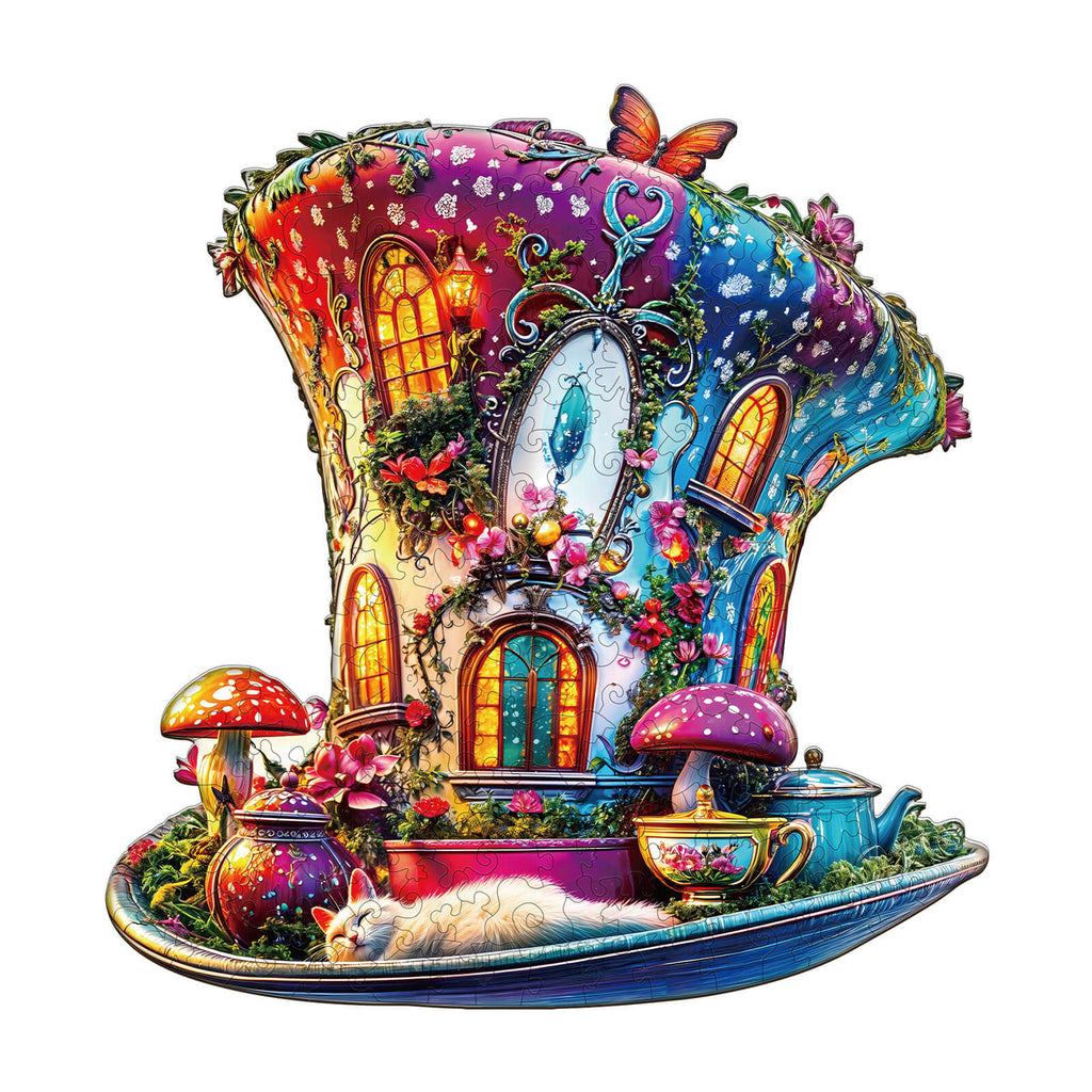 Magic top hat Wooden Jigsaw Puzzle